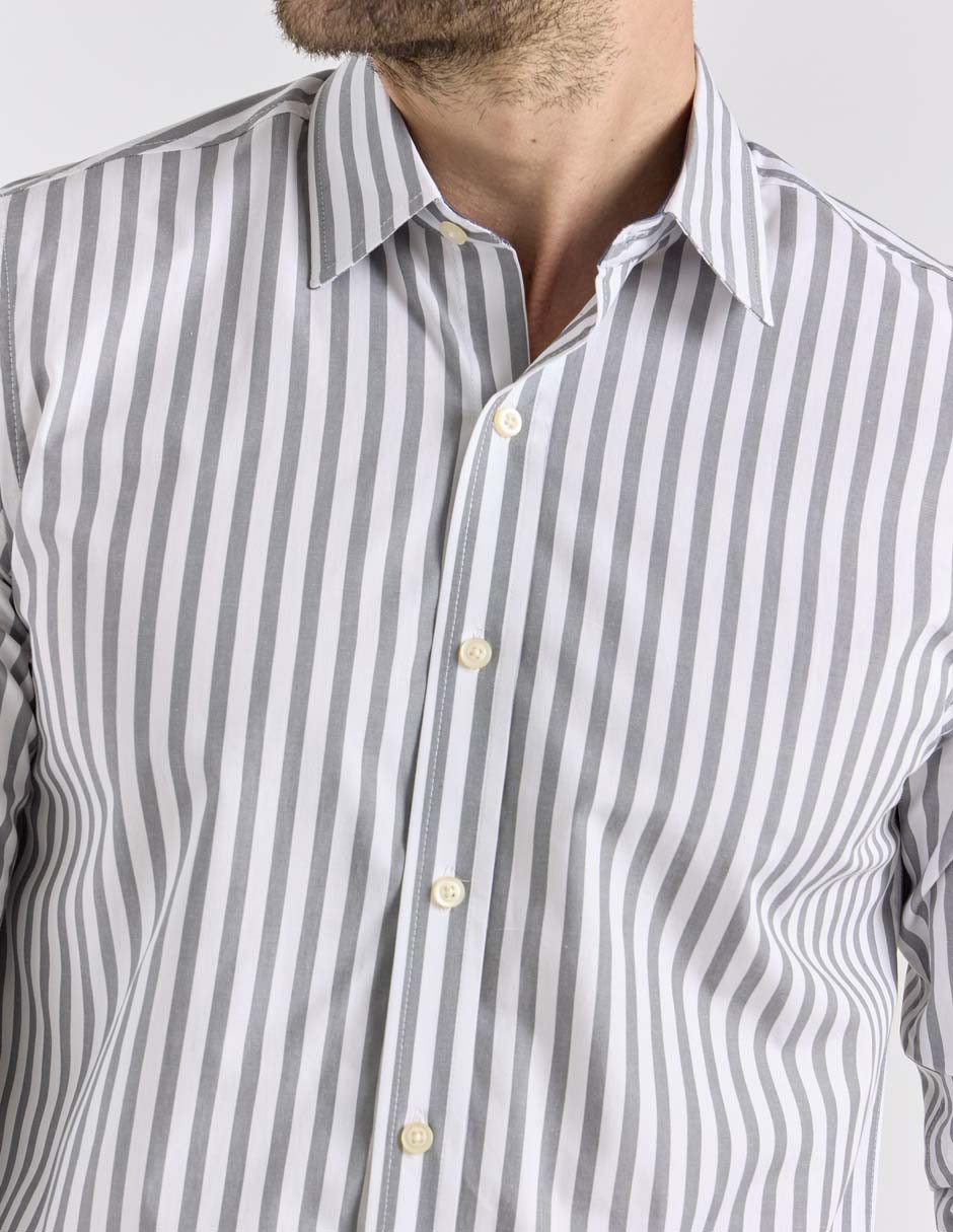 Camisa casual manga larga para hombre