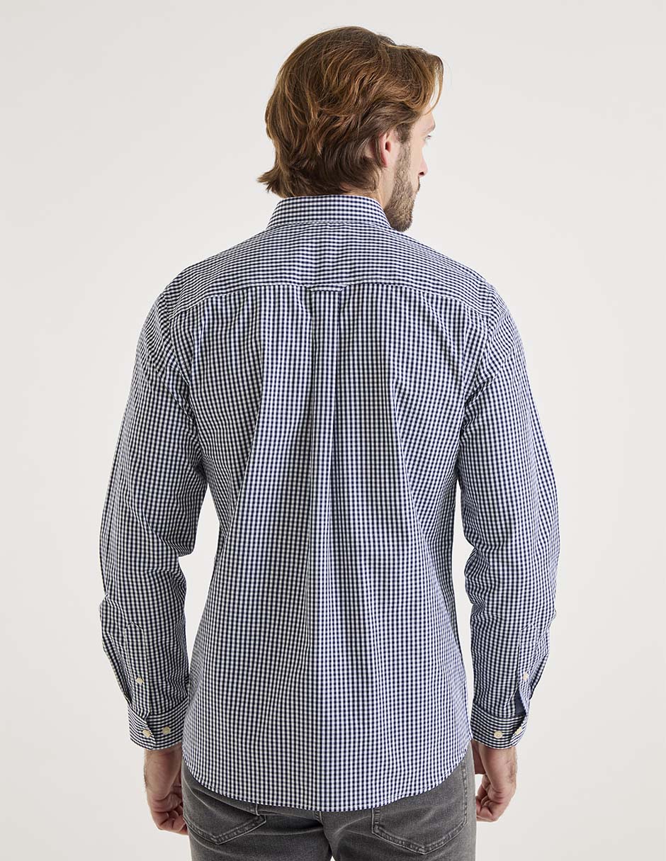 Camisa casual manga larga para hombre