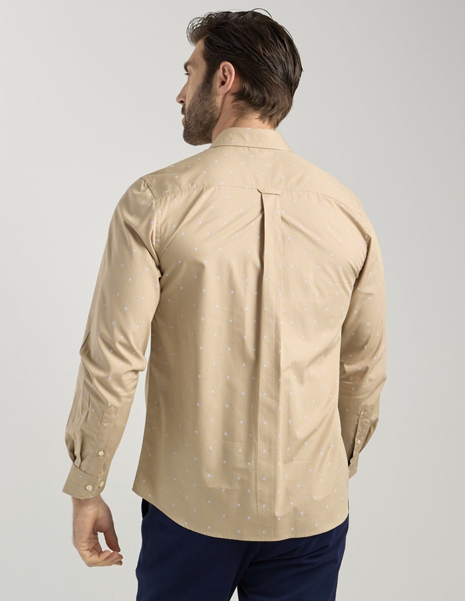 Camisa casual de algodón manga larga para hombre 4