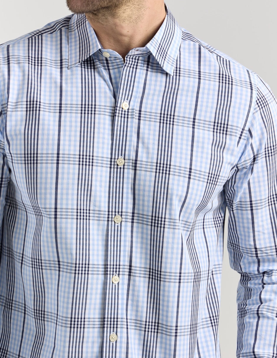 Camisa casual manga larga para hombre