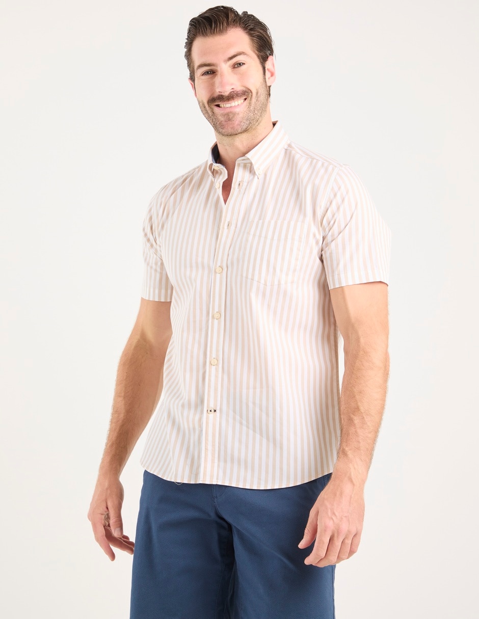 Camisa casual manga corta para hombre