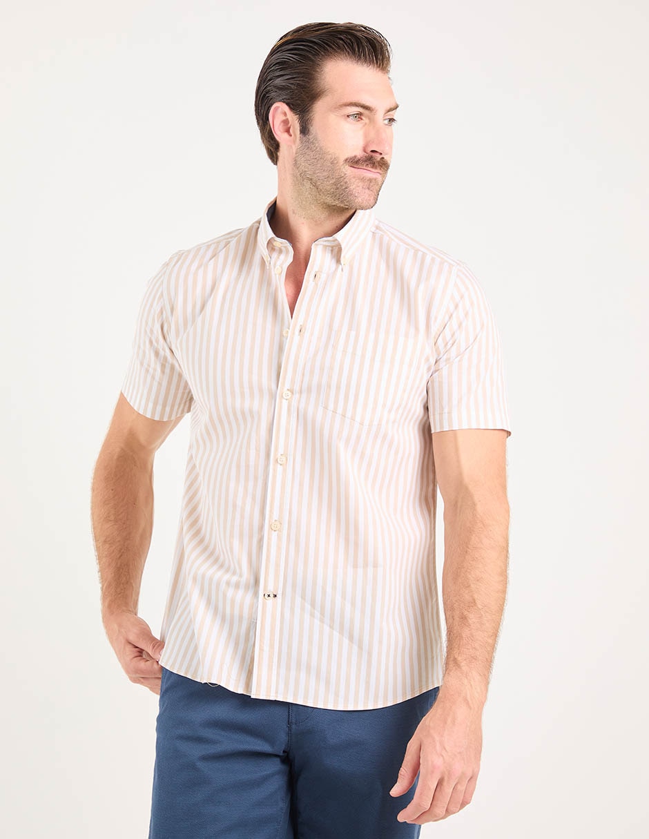 Camisa casual manga corta para hombre 5