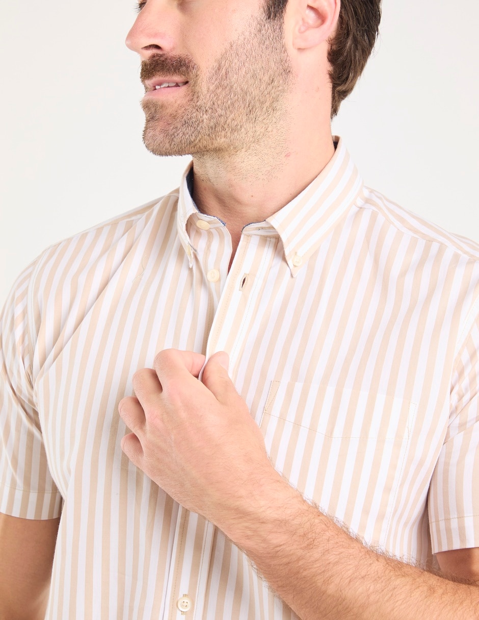 Camisa casual manga corta para hombre