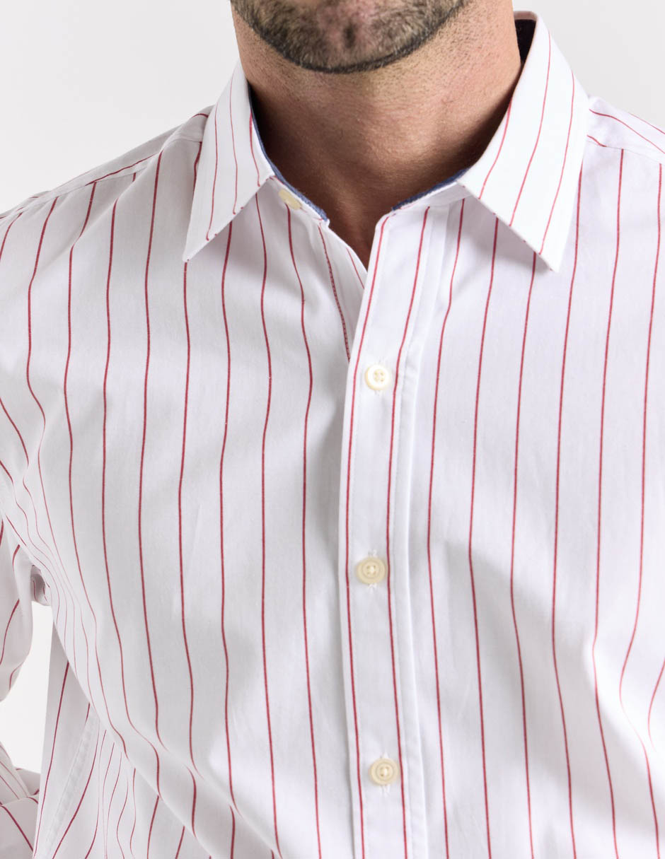 Camisa casual manga larga para hombre