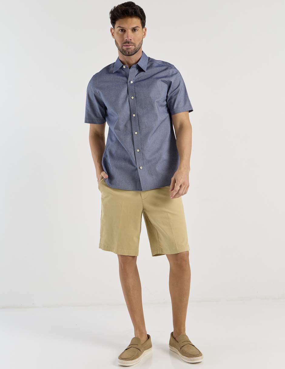 Camisa casual manga corta para hombre