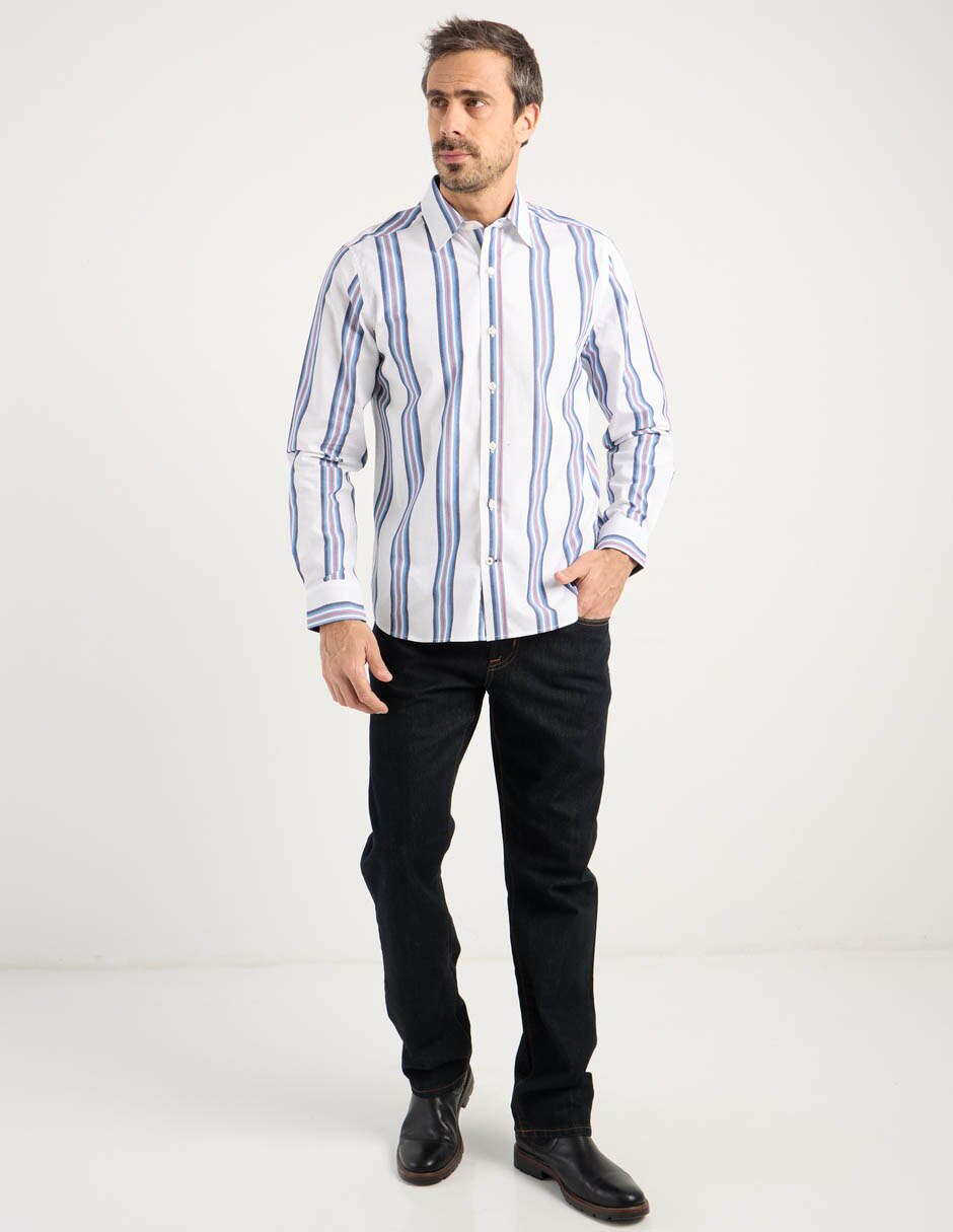 Camisa casual manga larga para hombre 3