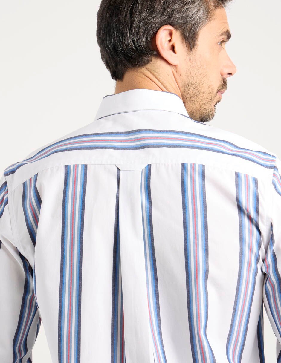 Camisa casual manga larga para hombre 5