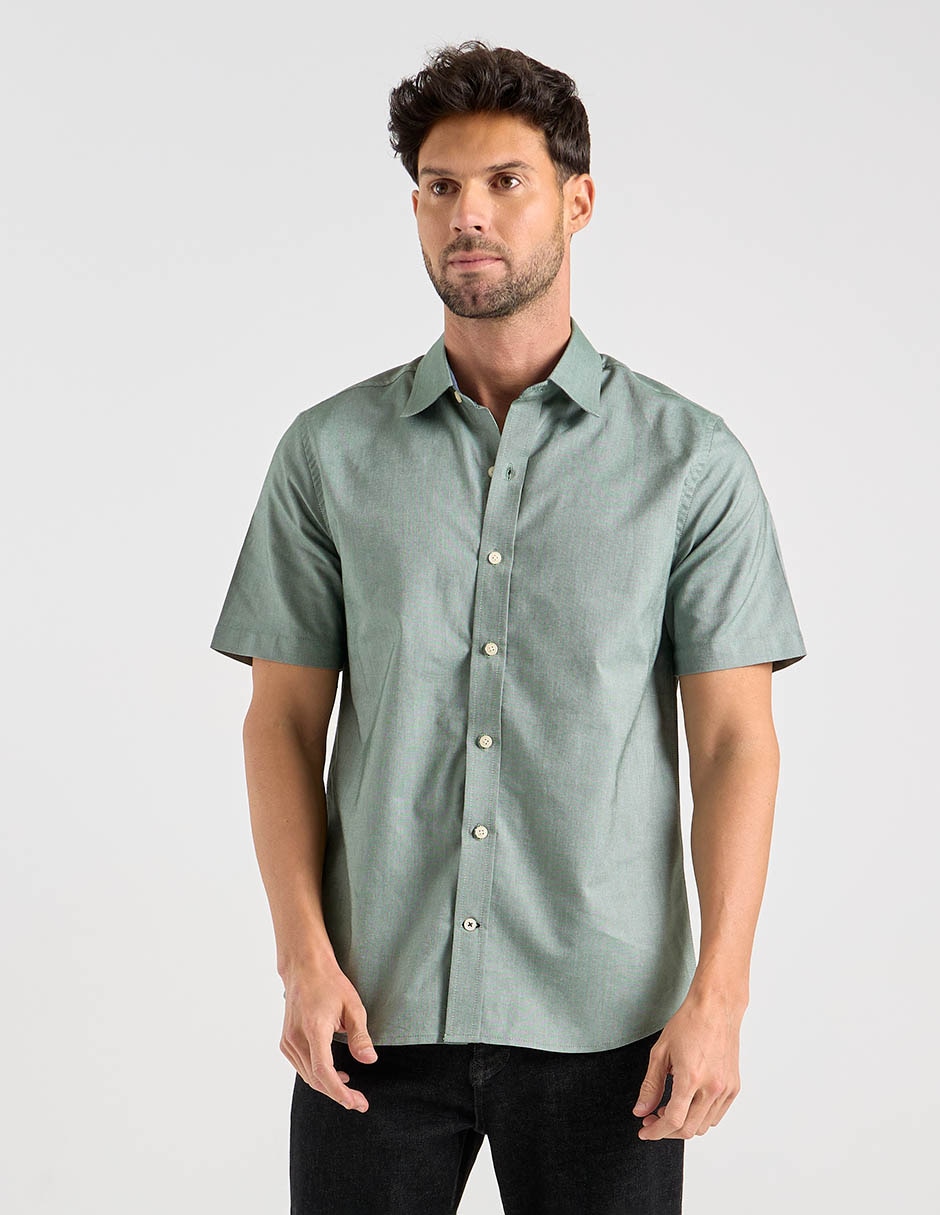 Camisa casual de algodón manga larga para hombre 5