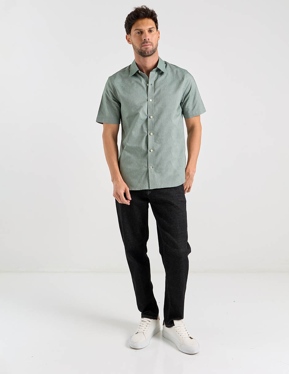 Camisa casual de algodón manga larga para hombre 4