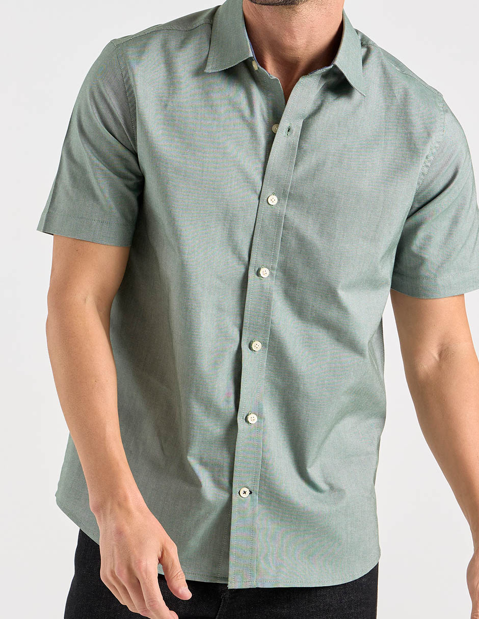 Camisa casual de algodón manga larga para hombre 2