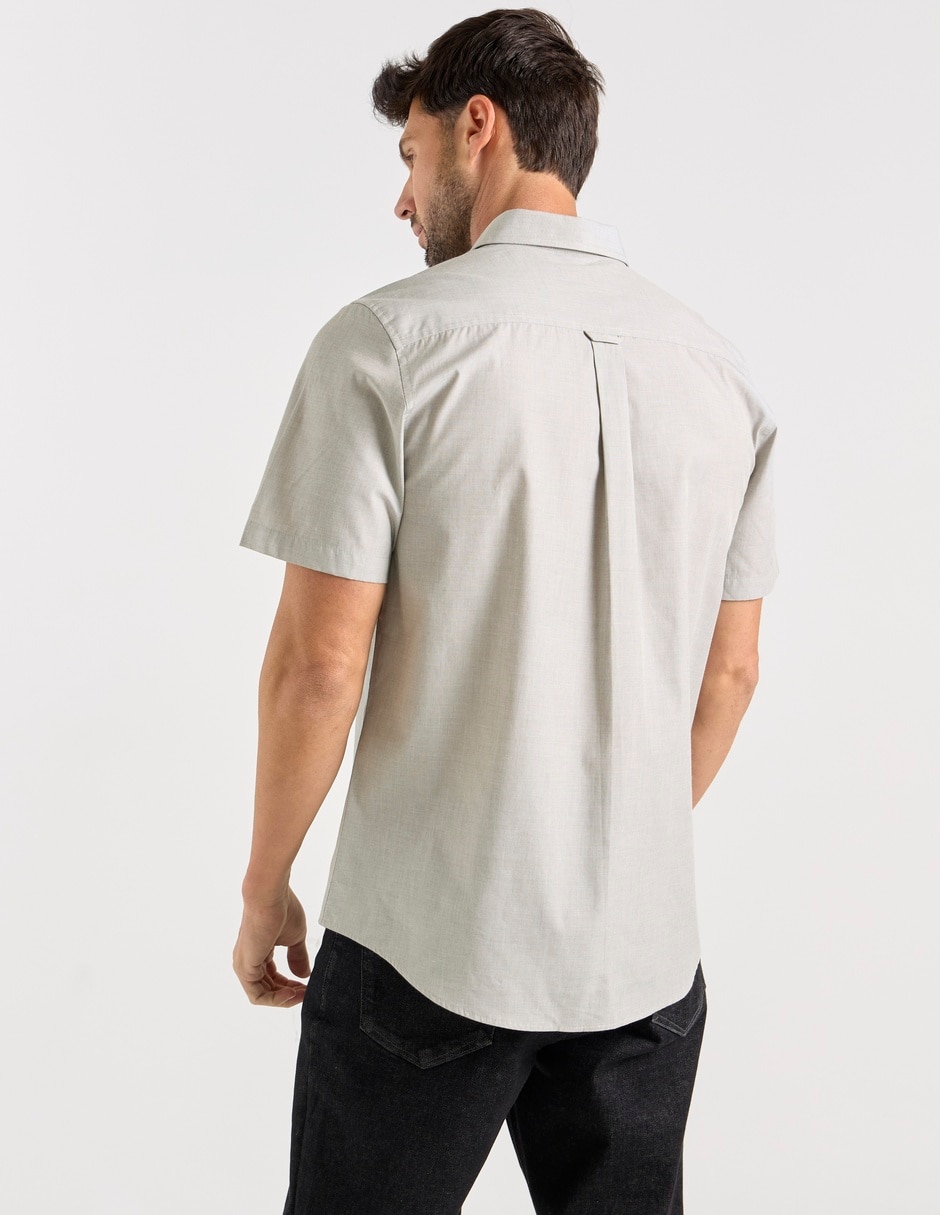 Camisa casual manga corta para hombre 6