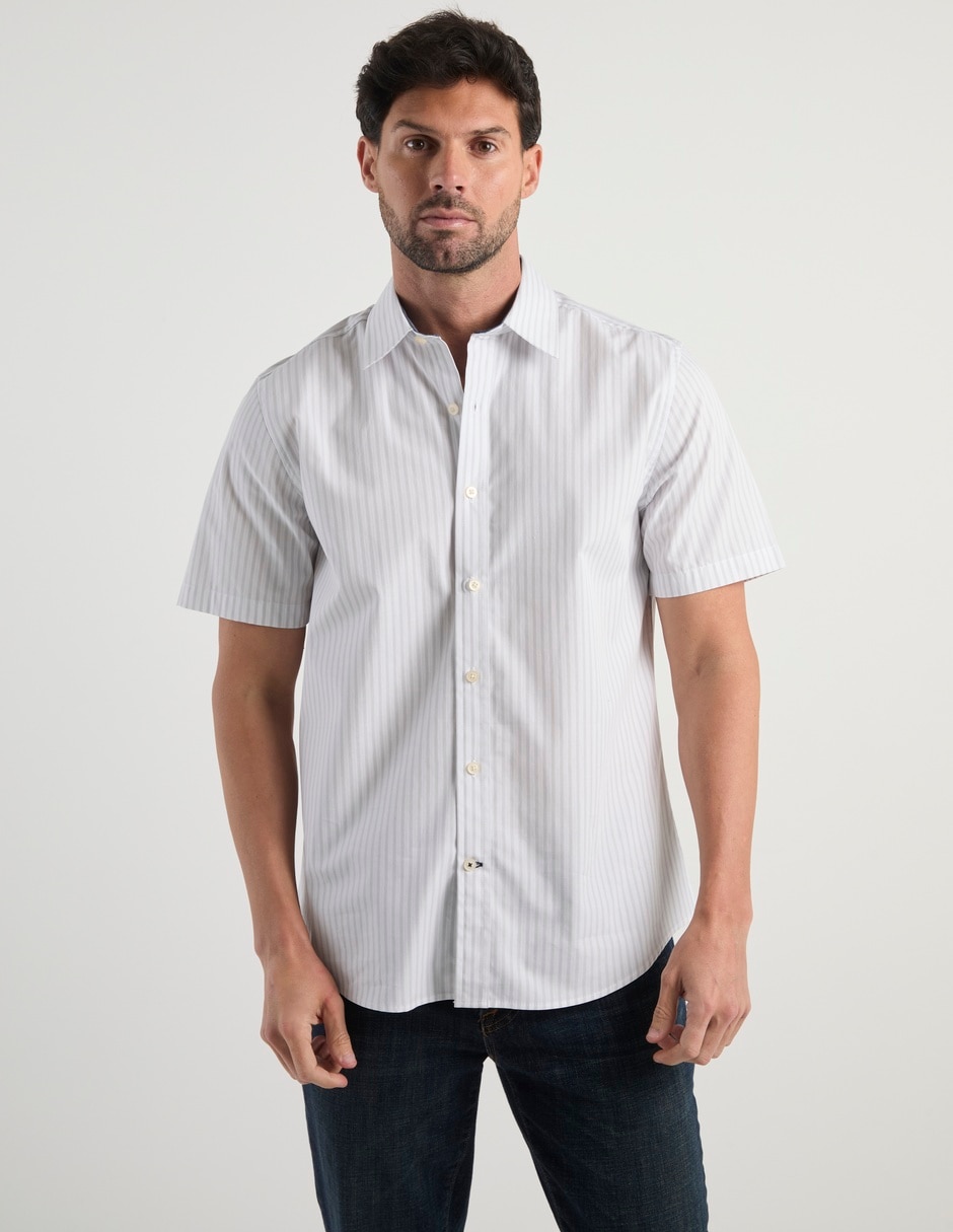 Camisa casual de algodón manga corta para hombre Camisa casual de algodón manga corta para hombre