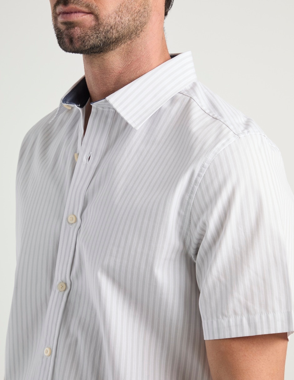 Camisa casual de algodón manga corta para hombre 3