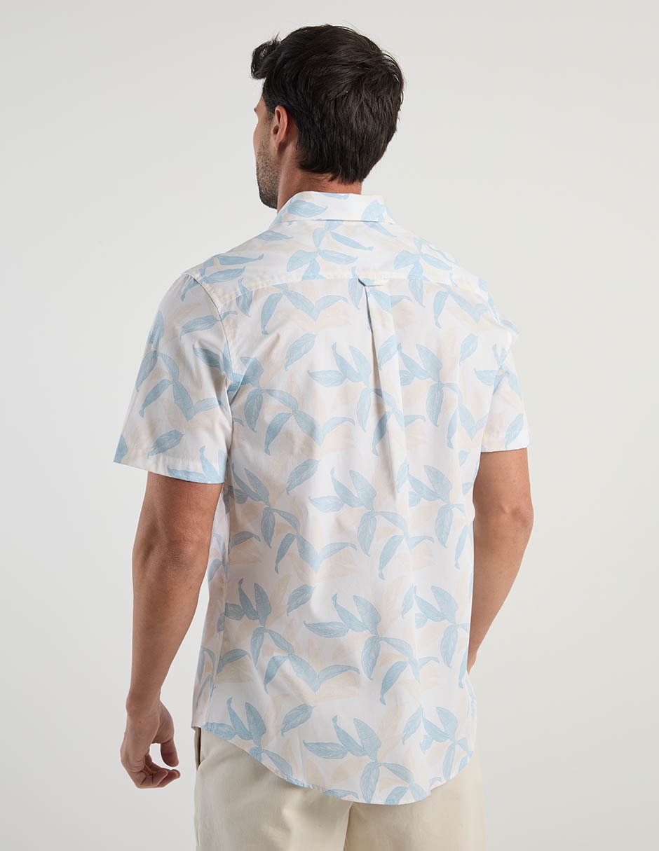 Camisa casual manga corta para hombre 6