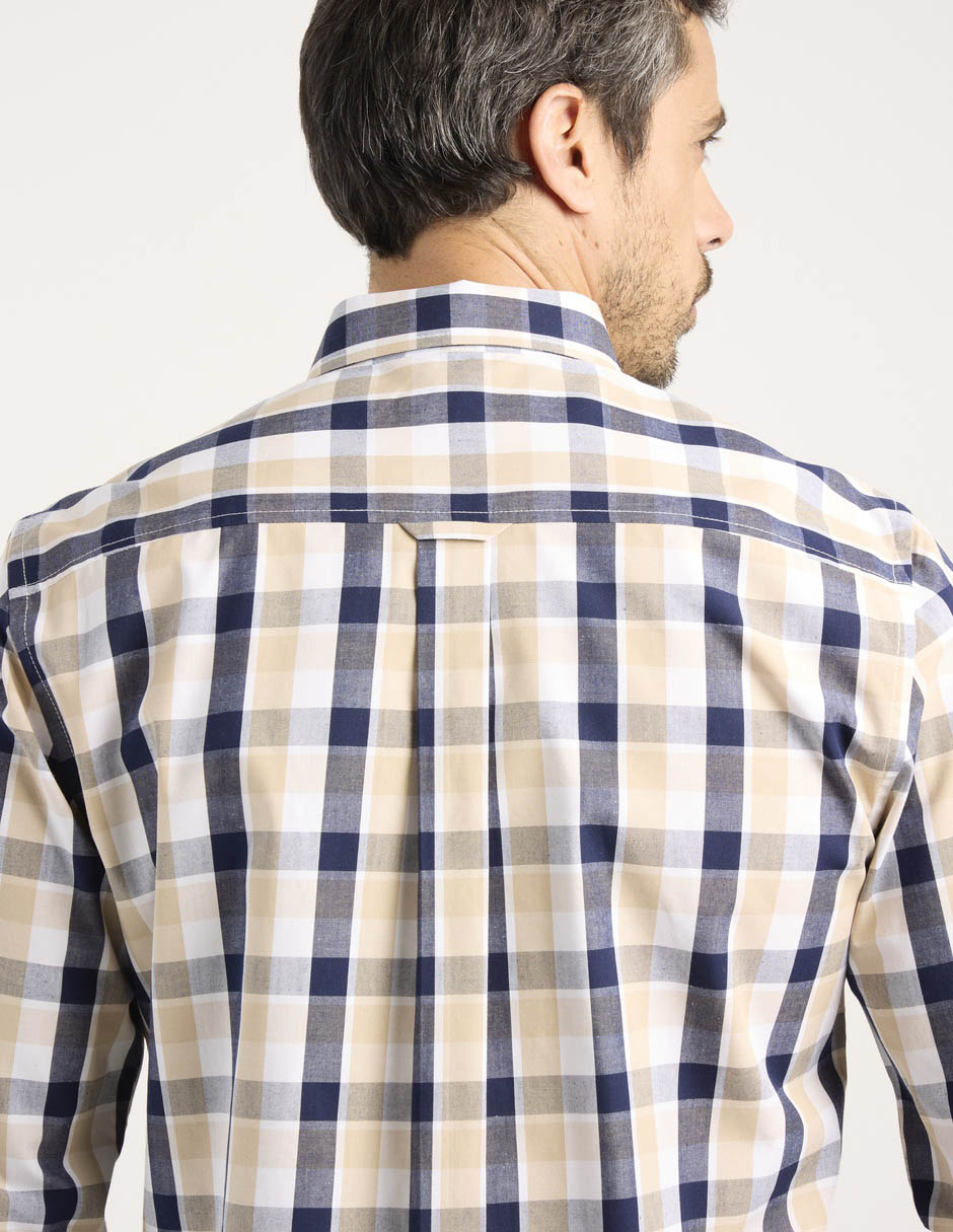 Camisa casual de algodón manga larga para hombre 2