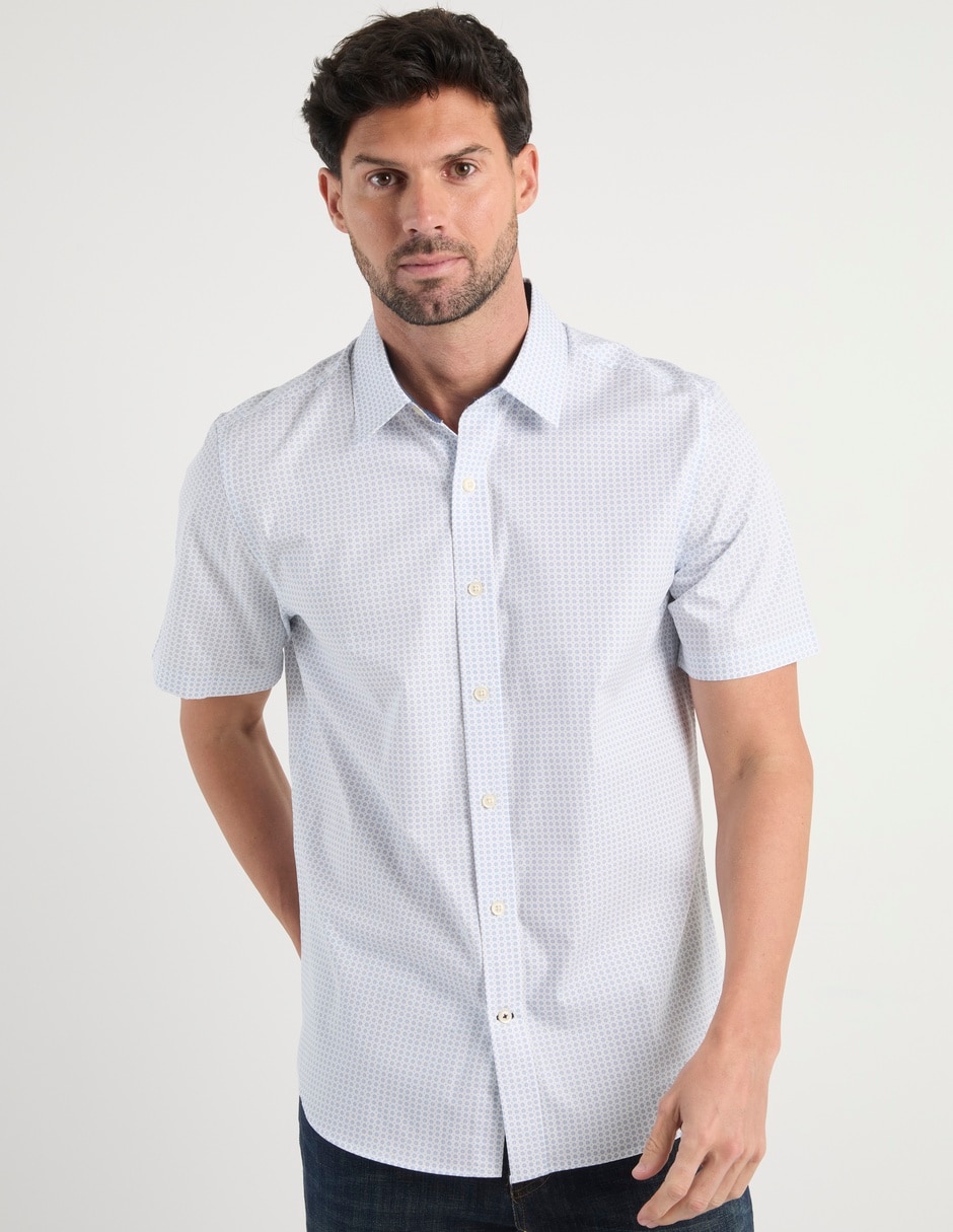 Camisa casual de algodón manga corta para hombre Camisa casual de algodón manga corta para hombre