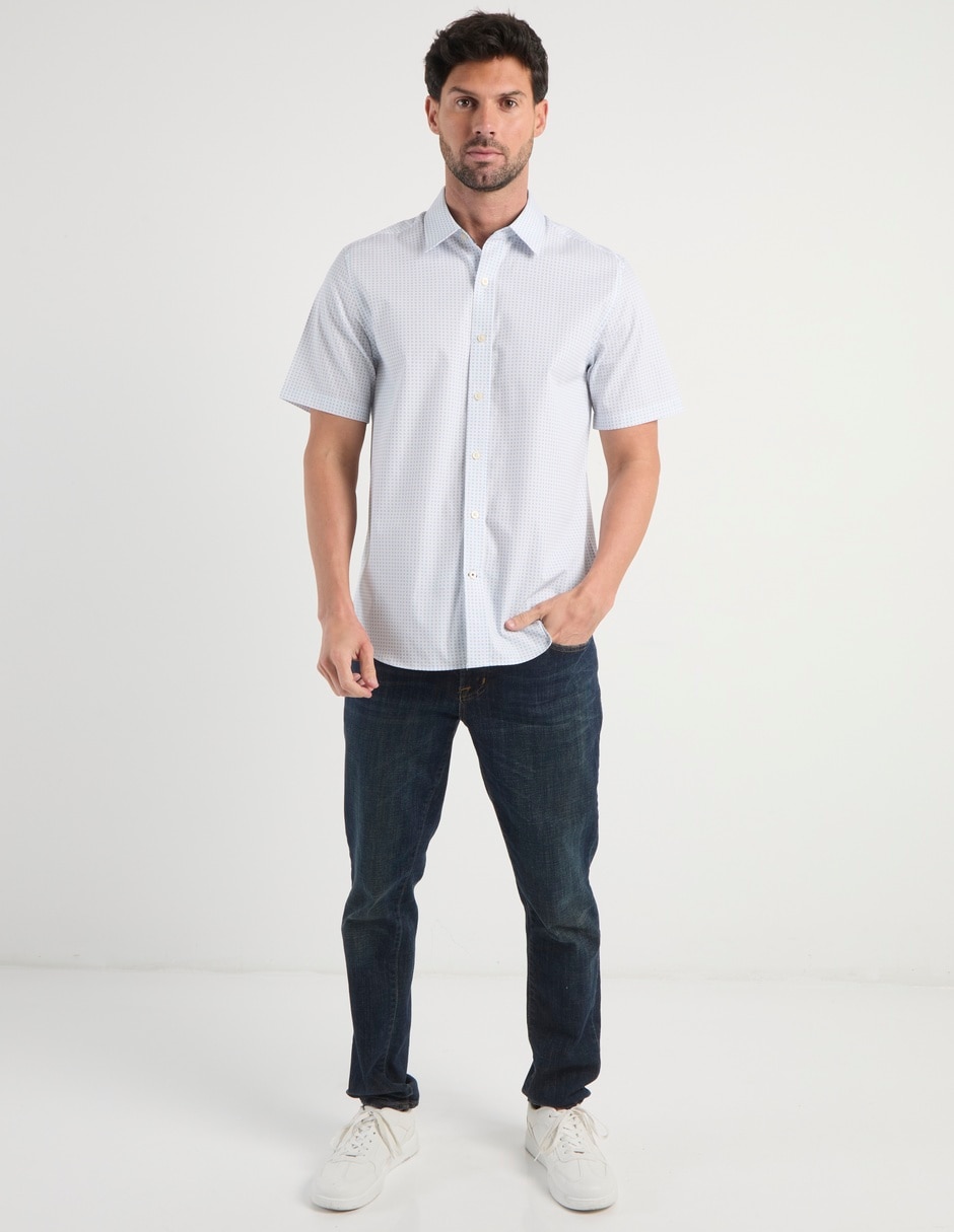 Camisa casual de algodón manga corta para hombre 4