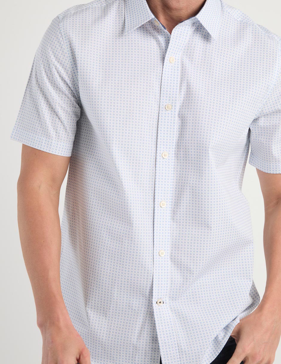 Camisa casual de algodón manga corta para hombre 2