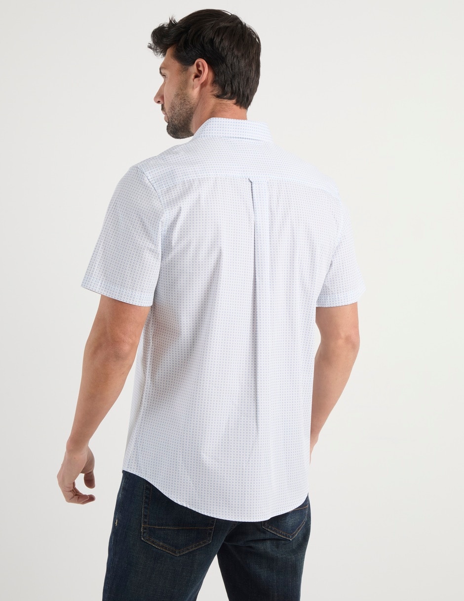 Camisa casual de algodón manga corta para hombre 6