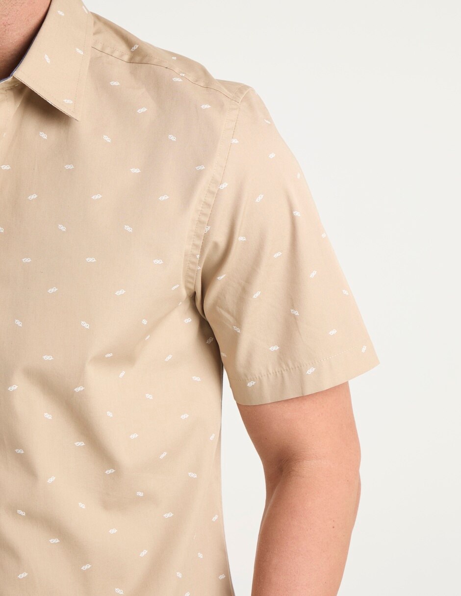 Camisa casual manga corta para hombre 5