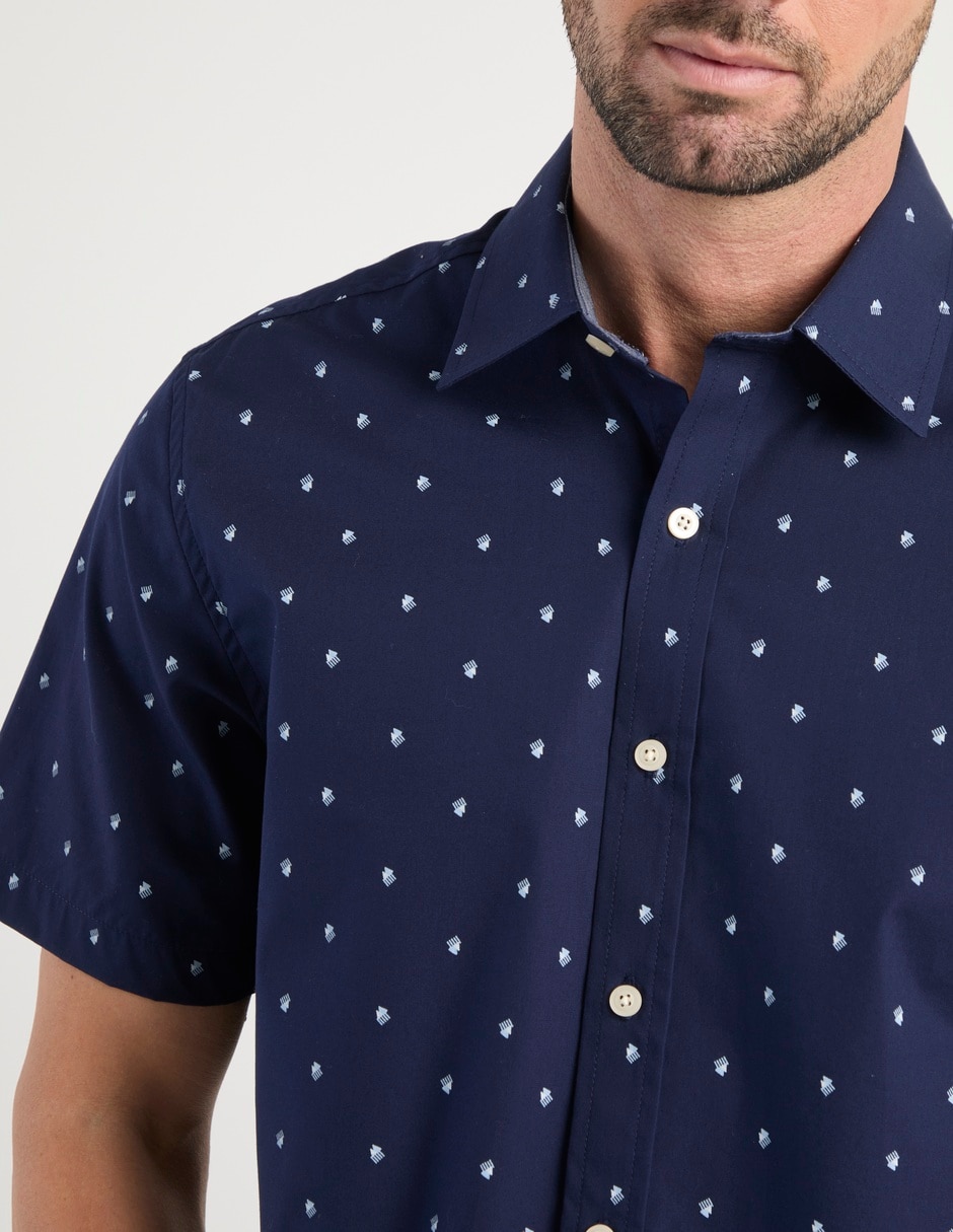 Camisa casual de algodón manga corta para hombre 3