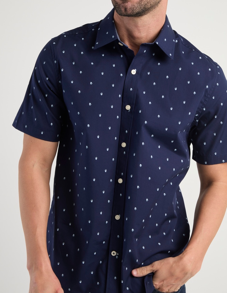 Camisa casual de algodón manga corta para hombre 2