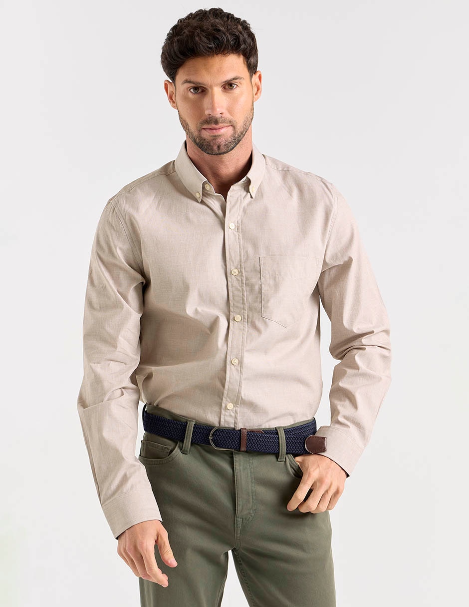 Camisa casual manga larga para hombre Camisa casual manga larga para hombre