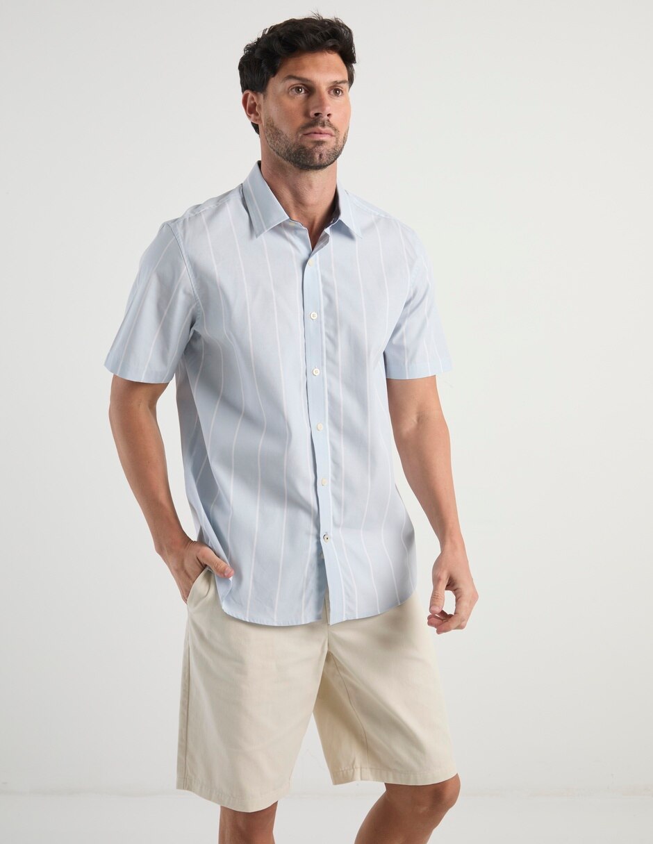 Camisa casual manga corta para hombre 2