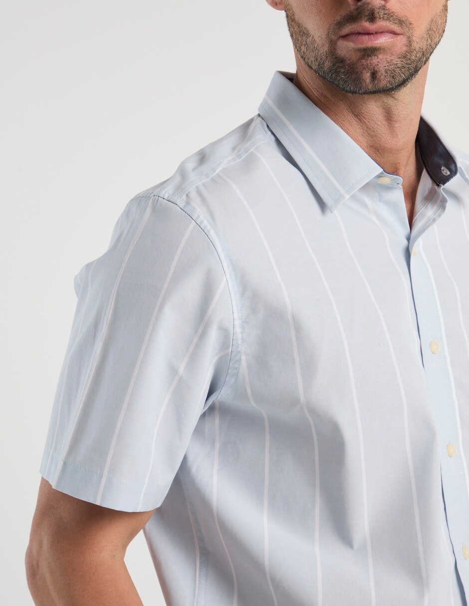 Camisa casual manga corta para hombre 4