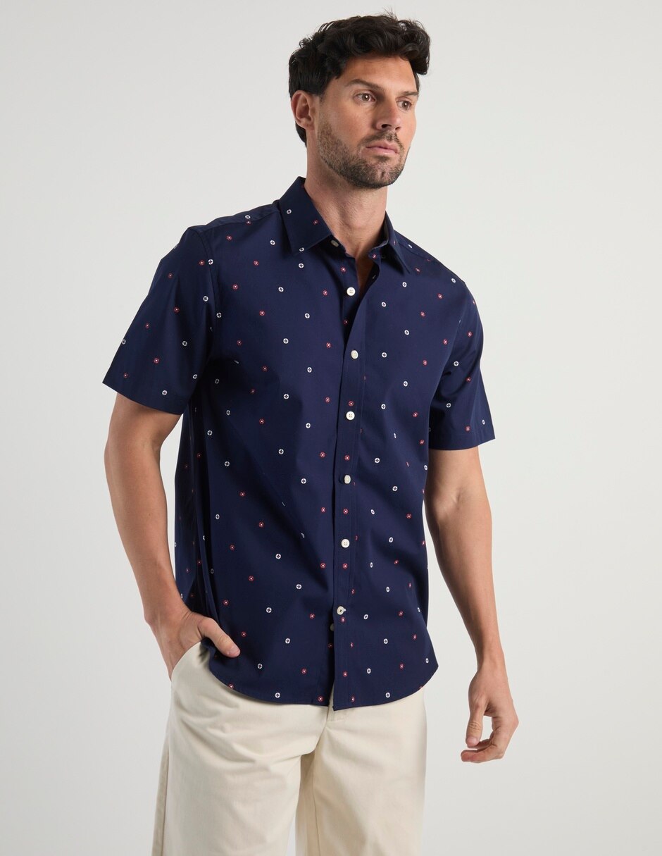 Camisa casual manga corta para hombre 2