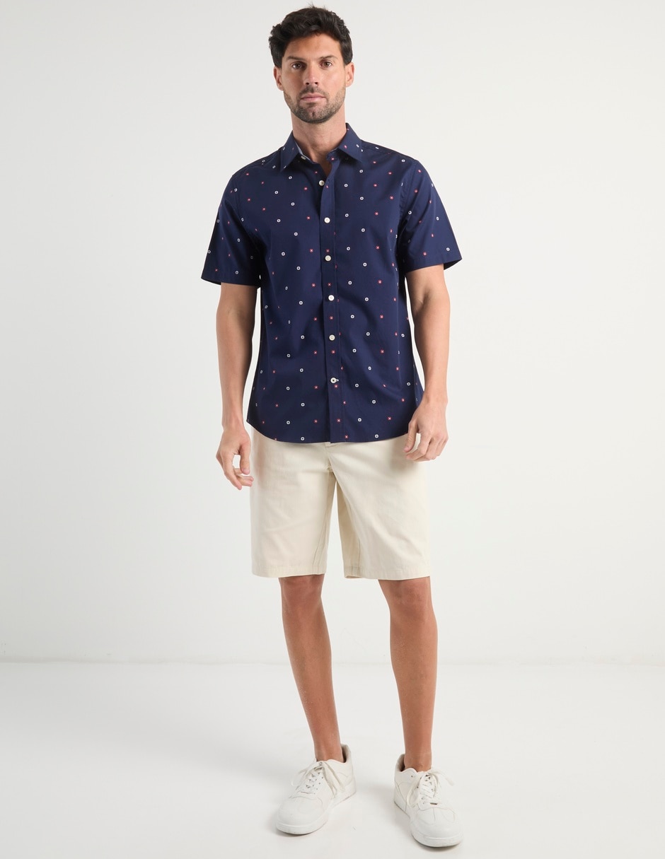 Camisa casual manga corta para hombre