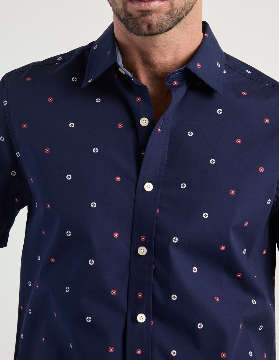 Camisa casual manga corta para hombre