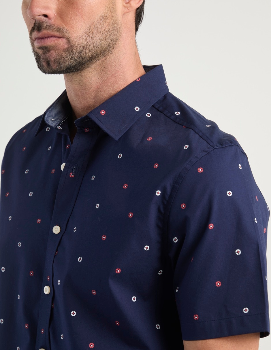 Camisa casual manga corta para hombre