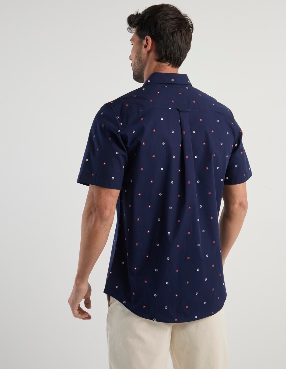Camisa casual manga corta para hombre 6
