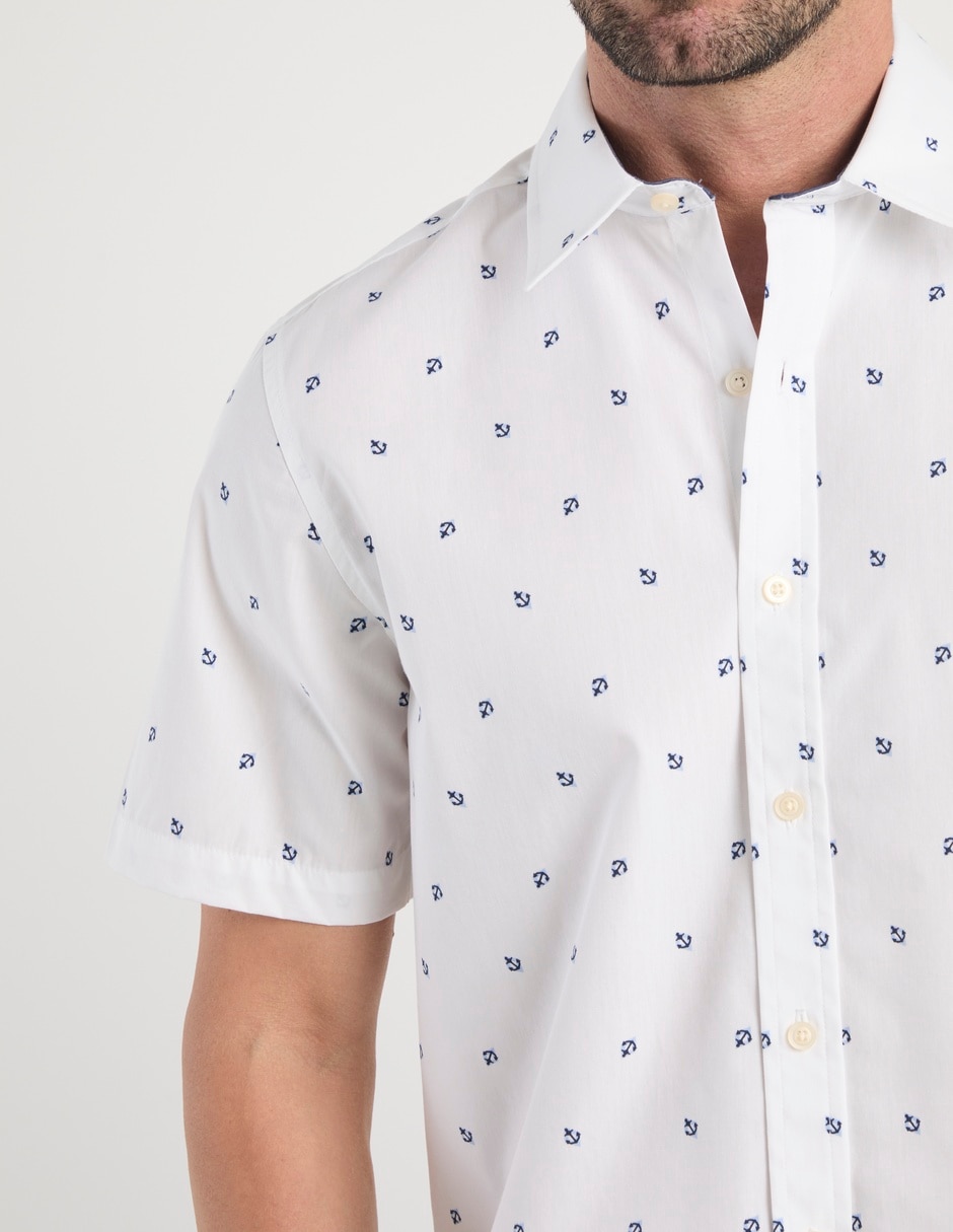 Camisa casual de algodón manga corta para hombre 3