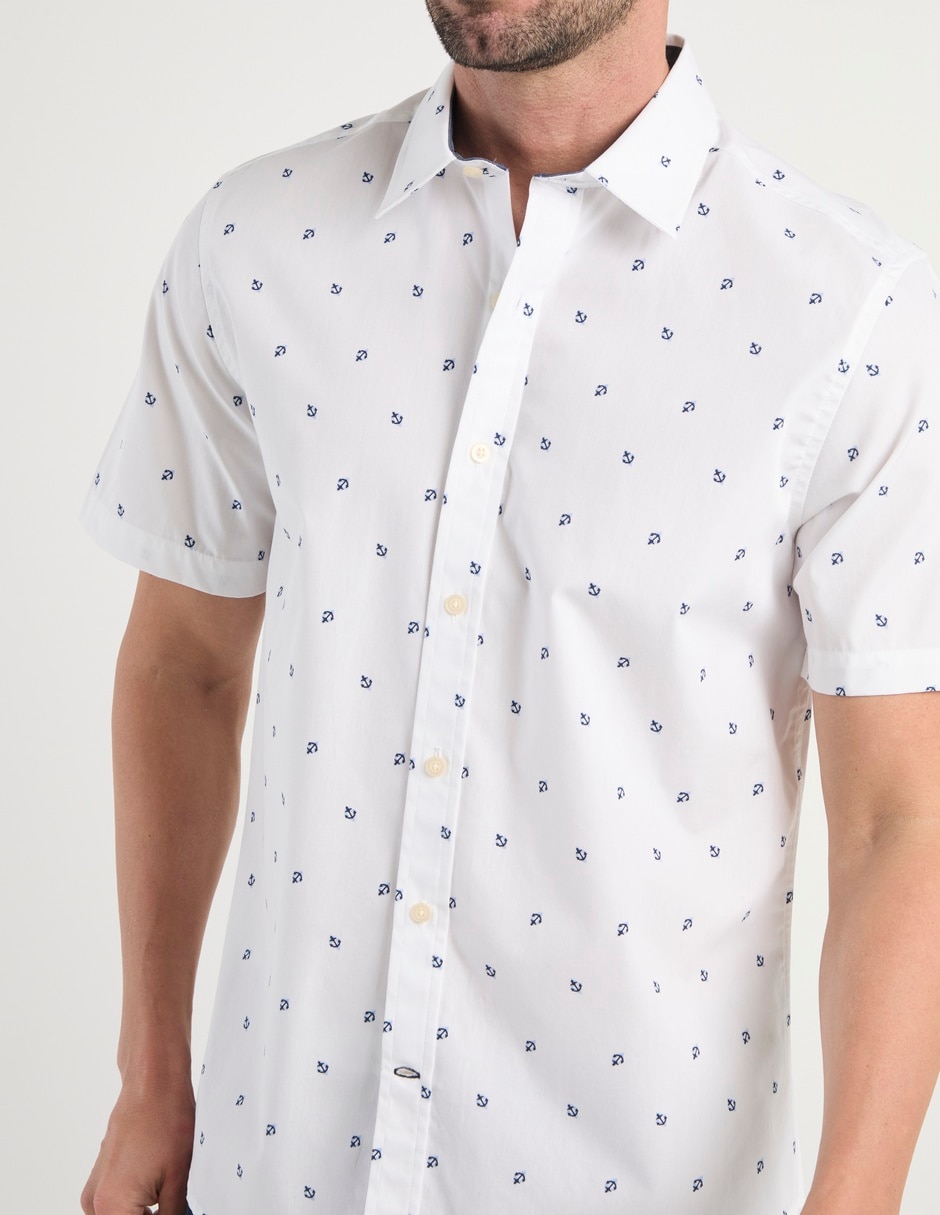 Camisa casual de algodón manga corta para hombre 2