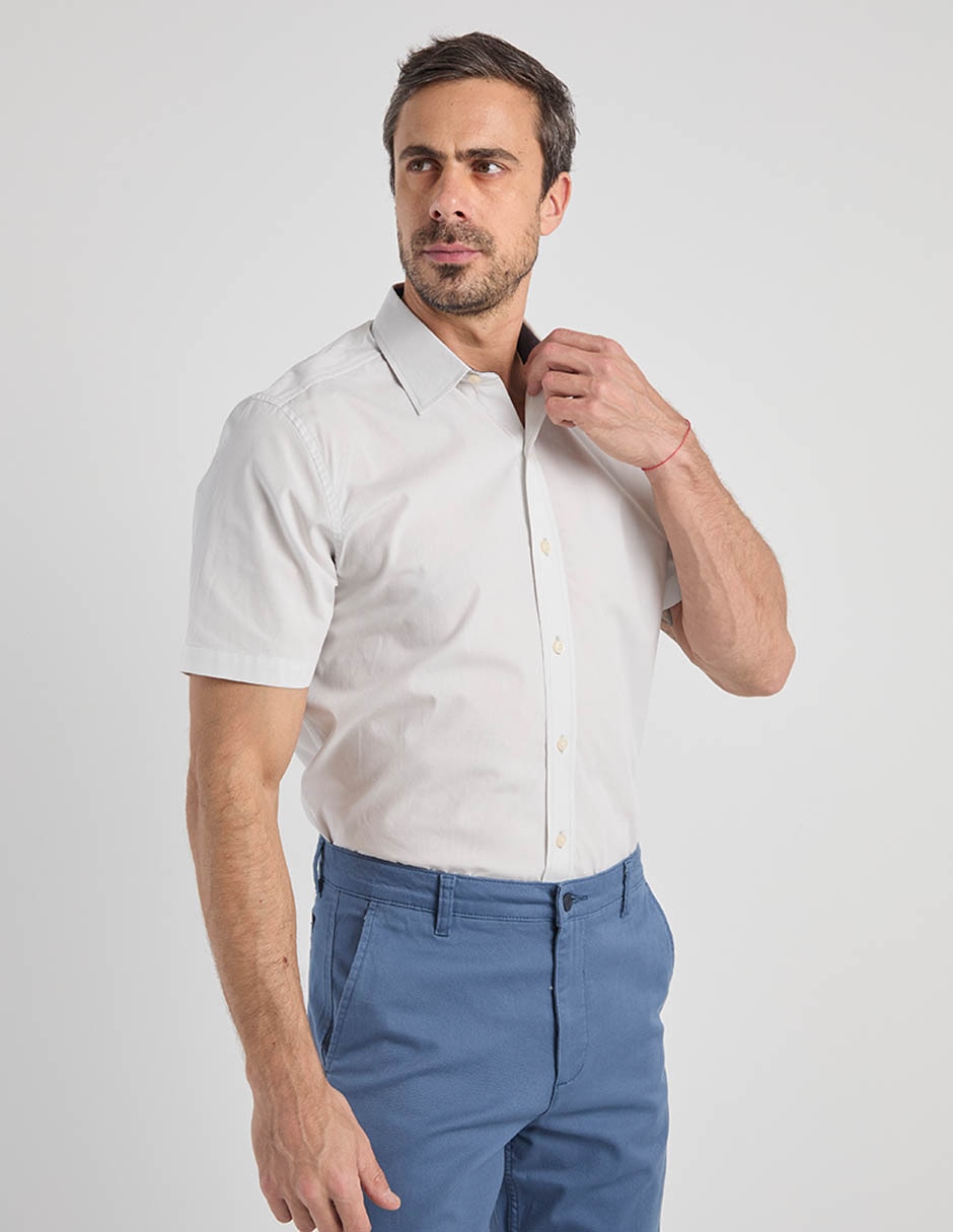 Camisa casual manga corta para hombre