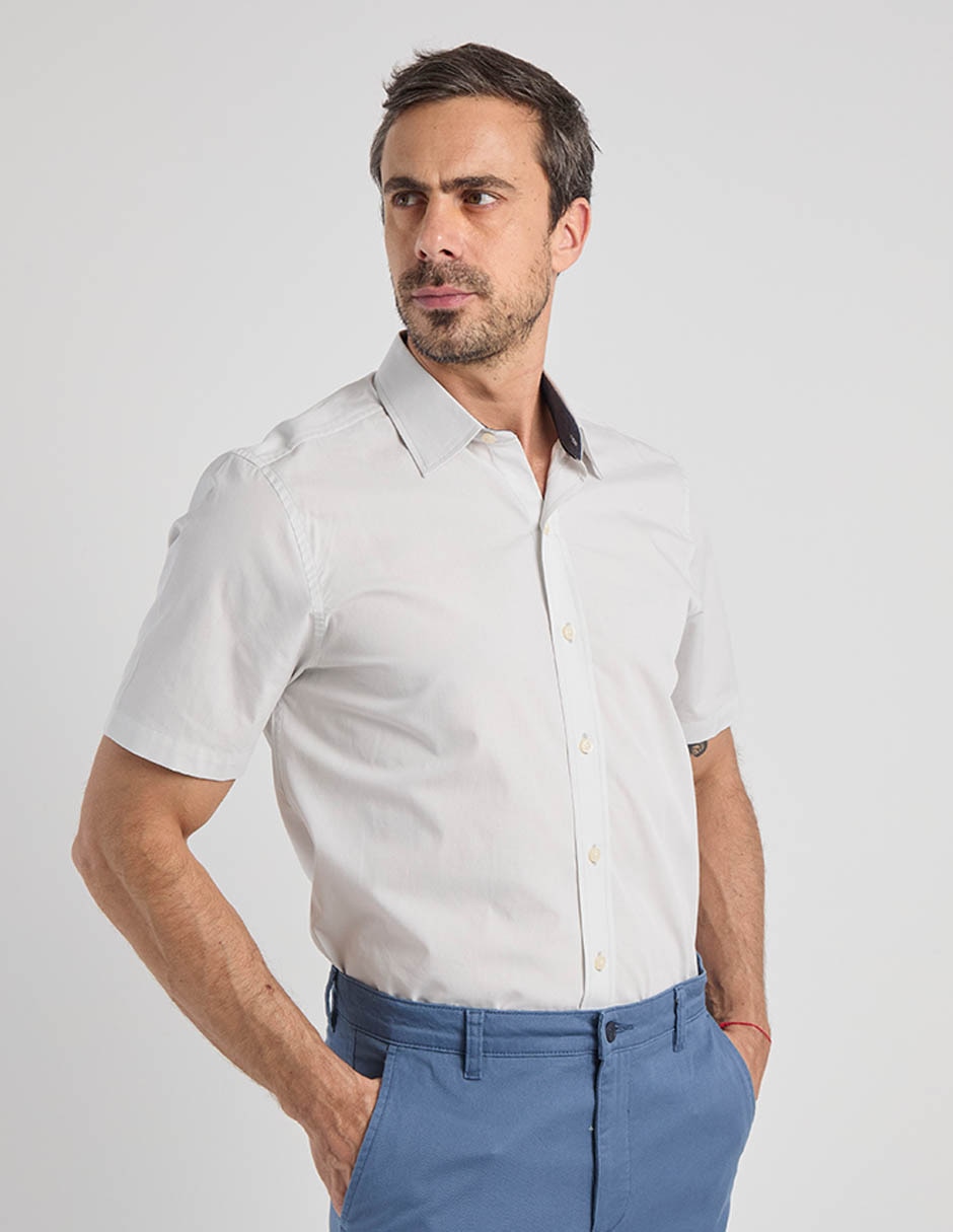 Camisa casual manga corta para hombre 5