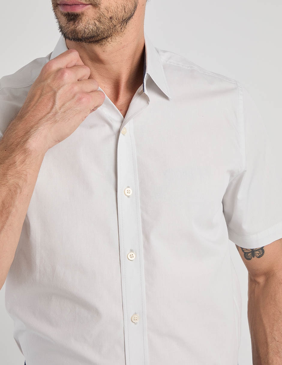 Camisa casual manga corta para hombre
