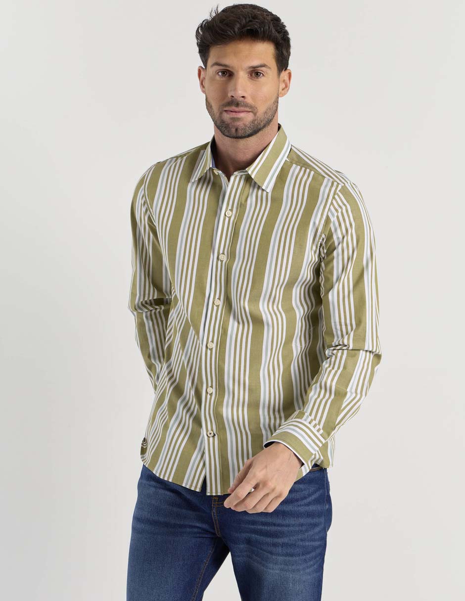 Camisa casual Weekend manga larga para hombre