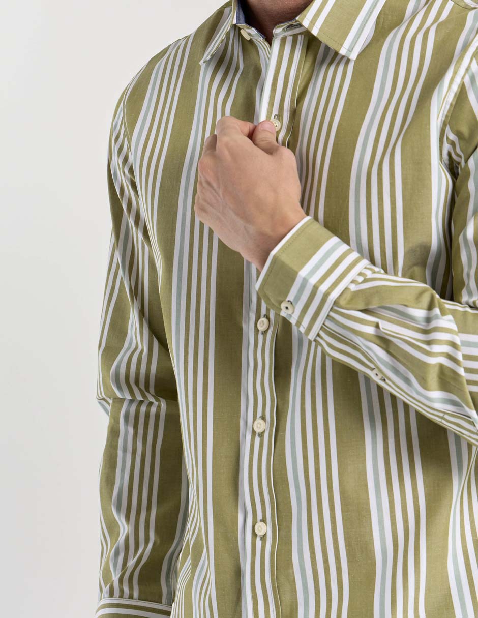 Camisa casual Weekend manga larga para hombre