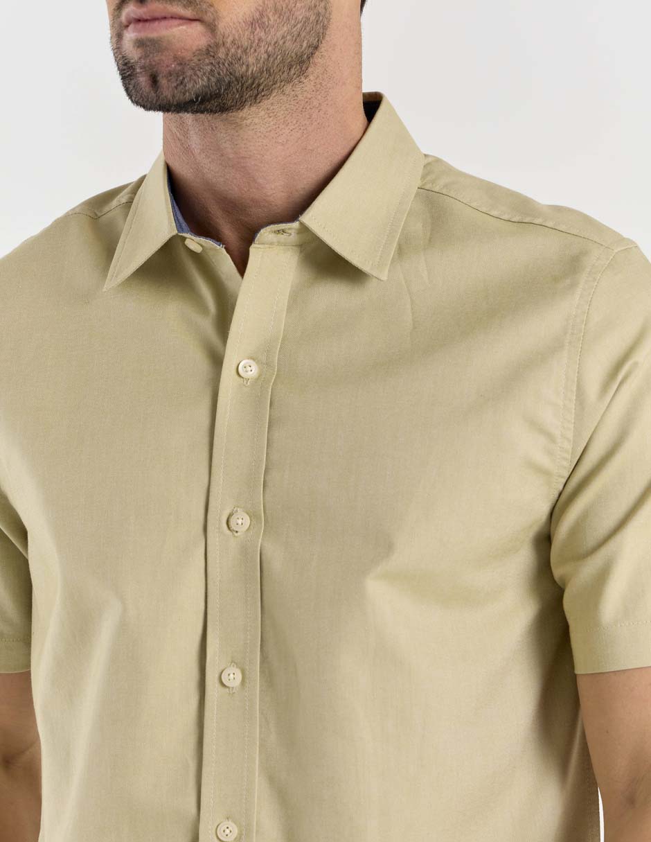 Camisa casual de algodón manga corta para hombre 3