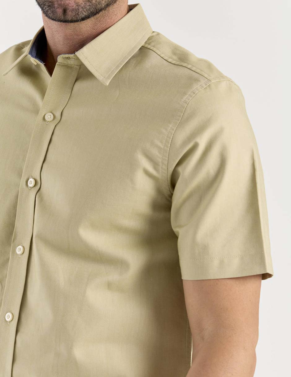 Camisa casual de algodón manga corta para hombre 2