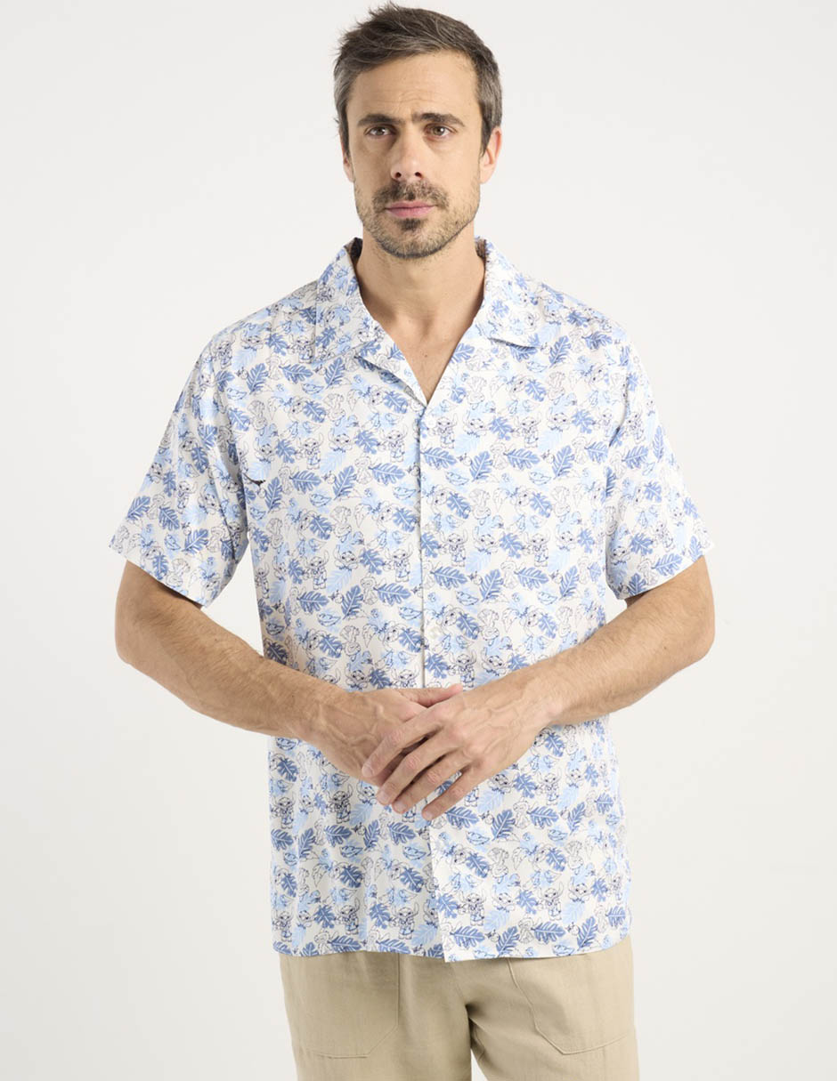 Camisa casual manga corta para hombre