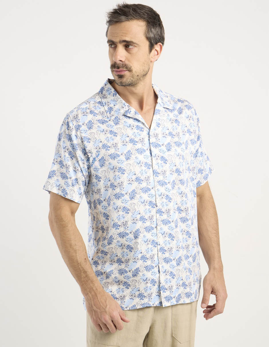 Camisa casual manga corta para hombre 5