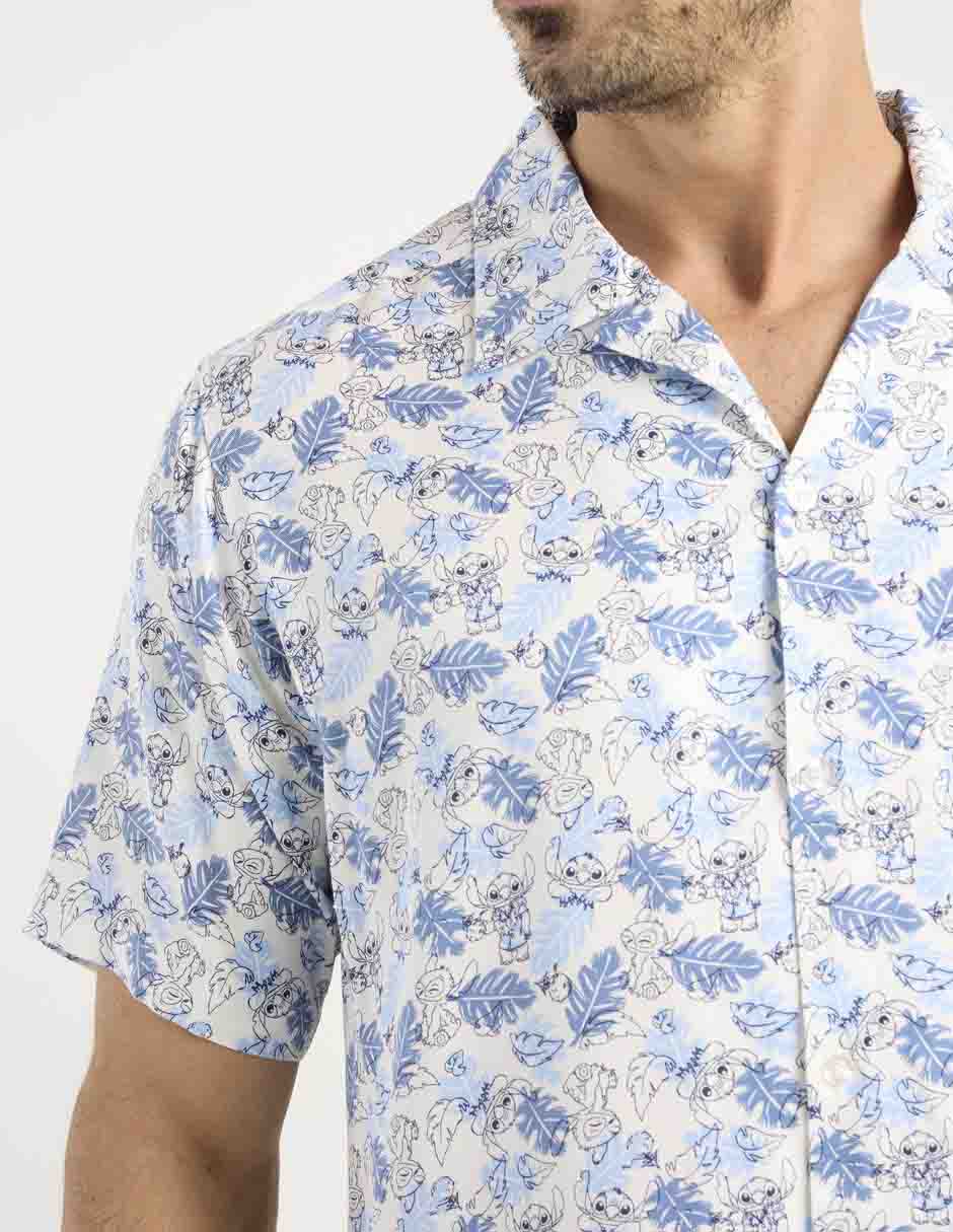 Camisa casual manga corta para hombre