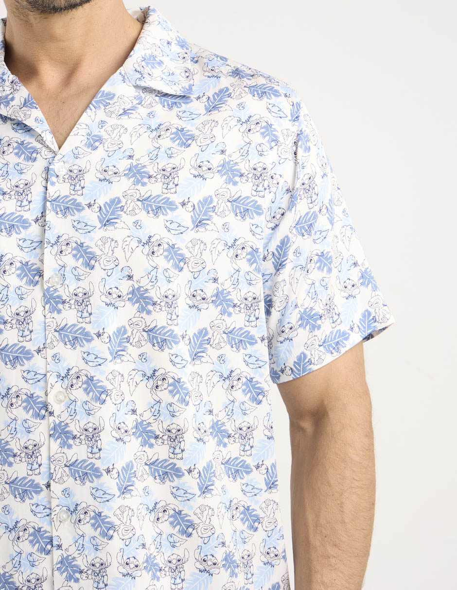 Camisa casual manga corta para hombre