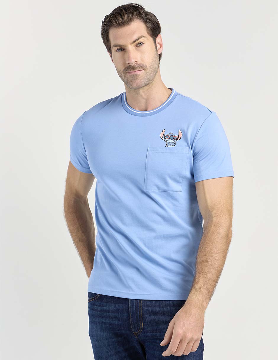 Playera Stitch cuello redondo para hombre 1