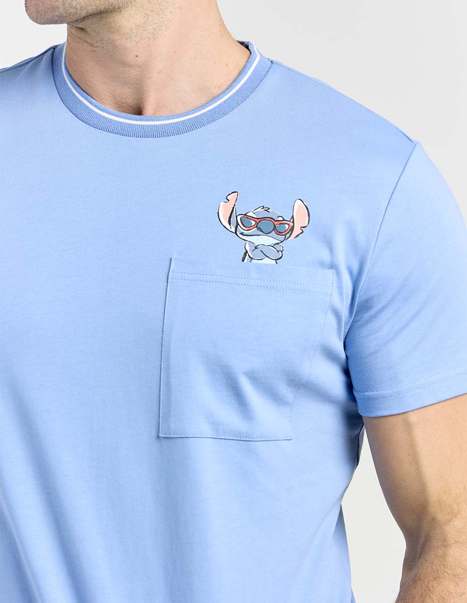 Playera Stitch cuello redondo para hombre 4
