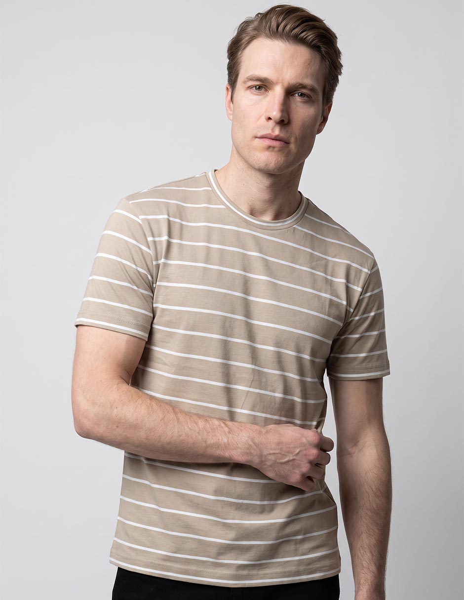 Playera weekend cuello redondo para hombre